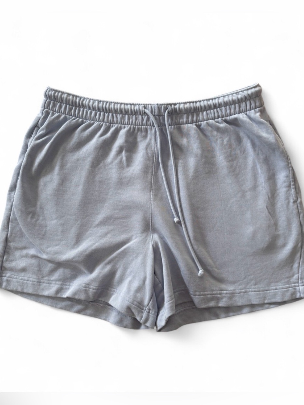 Vince Drawstring 4" Sweat Shorts Size Large in Light Blue Soft Lounge Style